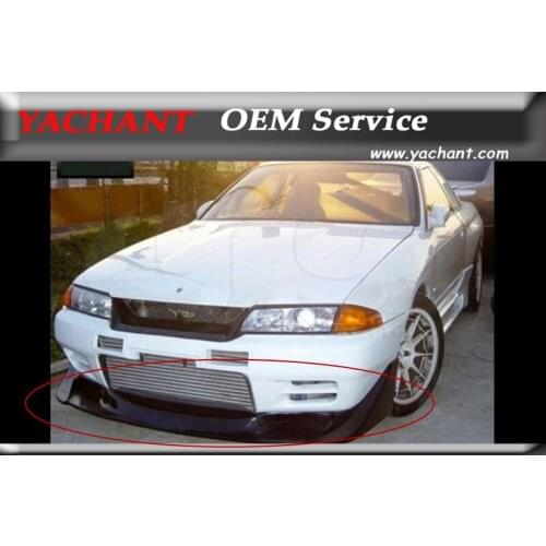 Car-Styling FRP Fiber Glass Front Lip Fit For 1989-1994 Nissan Skyline R32 GTR TBO Style Front Bumper Lip