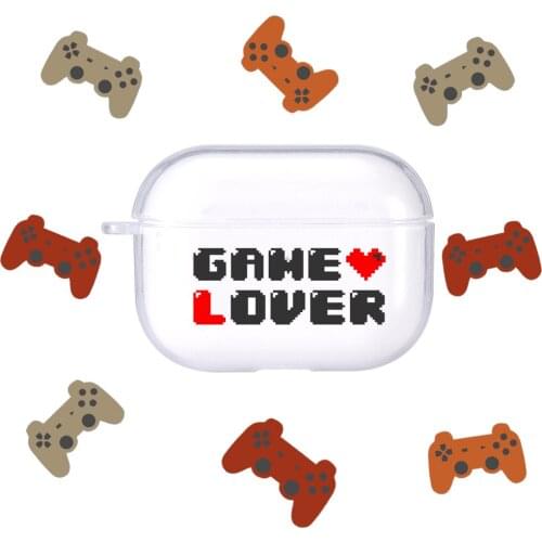 Case For Apple AirPods Pro Gamepad Case Transparent Bluetooth Earphone Joypad Joystick Cover for Airpods Pro Clear Soft Cases