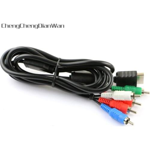 ChengChengDianWan 3pcs/lot NEW HD Component AV Video-Audio Cable Cord for Playstation 2 3 PS2 PS3 Slim