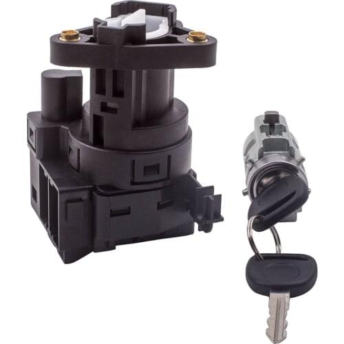 Black Durable Ignition Lock Cylinder & Switch Key For Chevy Impala 22599340 12458191