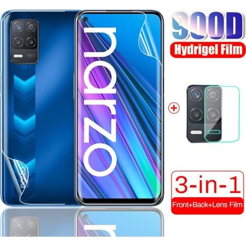 Realmi Narzo 30 front back hydrogel film For Realm Realmy Realme Narzo 30A Narzo30 30 5G screen protectors camera film not glass