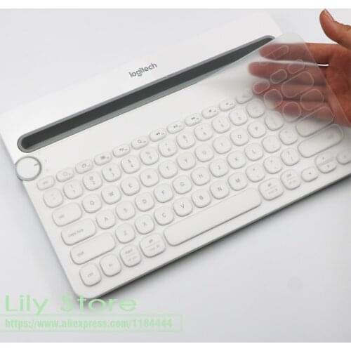 K 480 Silicone Dustproof Wireless Desktop keyboard Cover Protector Dust skin film For Logitech Bluetooth Keyboard K480