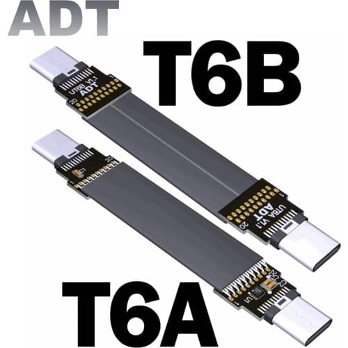 USB 3.1 Type-C Male to USB 3.1 Type-C Male Up/Down Angle USB Data Sync & Charge Cable type c Cord Connector adapter FPC FPV Flat