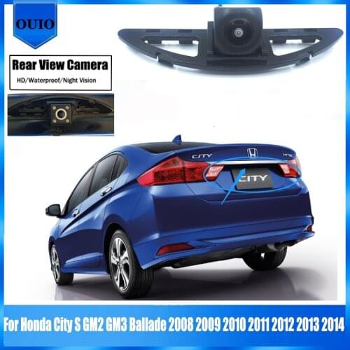 Rear View Reverse Camera For Honda City S GM2 GM3 Ballade 2008 2009 2010 2011 2012 2013 2014 BackUp Parking License Plate Camera