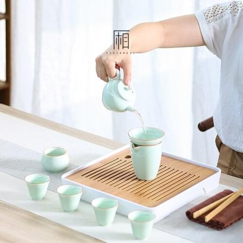 Creative Celadon teapot small fish teapot,Exquisite Teapot Kettle,Coffee Tea Sets,Chinese traditions Flower Tea Pot Teawar