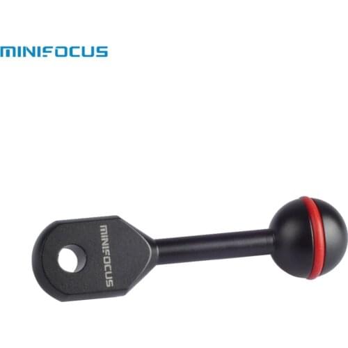 Minifocus YS Head Adapter 1" Ball Aluminium arm Mount Base 3"/7.62cm for Underwater Photography Diving Housing Light System