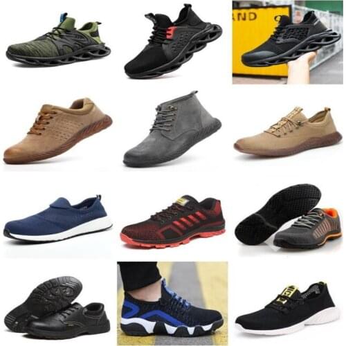 Male Work Sneakers Toe Cap Work Safety Boot Comfort Men Boots Anti-puncture Safety Shoes Men Indestructible Shoes Work Boots