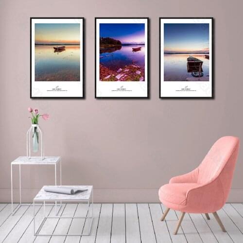 Poster Hanger Home Decoration Living Room Mural Quiet Sea View Painting Bedroom Dining Hall Corridor Porch Hanging Painting