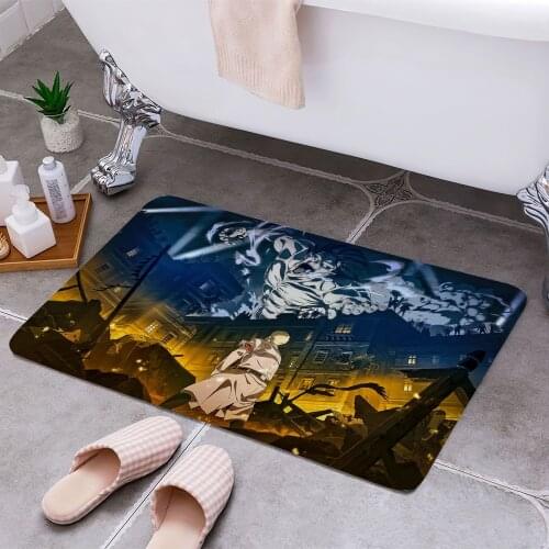 Attack On Titan Anti-slip Doormat Vacuuming Water Absorbing Kitchen Bedroon Bath Floor Mats Home Entrance Home Decora