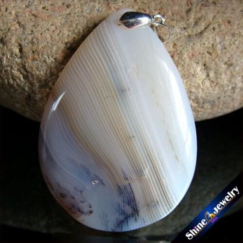 Handmade New Pendulum Pendants Natural Dendritic Moss Agates Gem Stone Beads Pendant Fit Necklace Free Shipping CS838