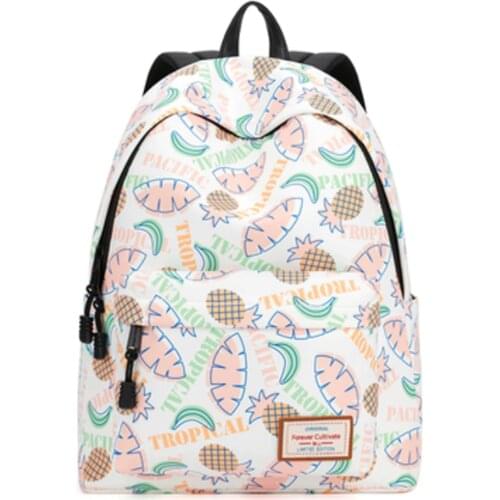 Mochila Escolar Feminina Waterproof School Bags for Teenage Girls Women Printing Backpack Travel Bagpacks 14'' Laptop Sac A Dos
