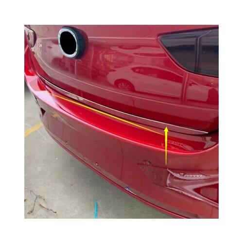 Steel Rear Trunk Lid Tailgate Door Cover Trim for Mazda3 Mazda 3 Sedan 2019-2020
