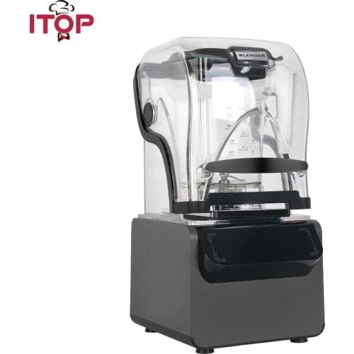 ITOP Heavy Duty Commercial Blender Ice Smoothies Blender Machine Food Mixer Juicer Food Processor With Reprograming Function