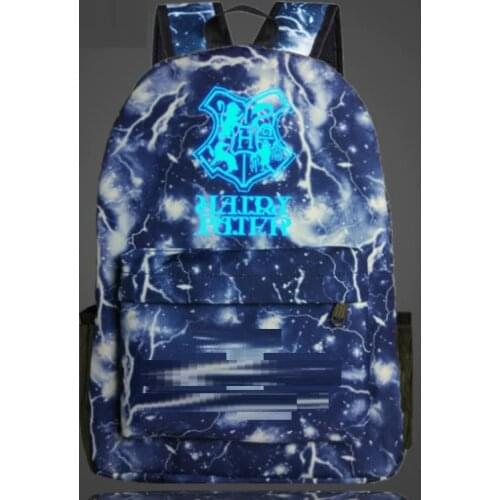 Harried Schoolbag Badge Luminous Security Student Starry Sky Potter Outdoor Travel Backpack Storage Bag for Children
