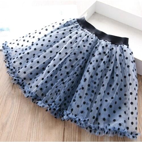Girls dots tulle tutu skirts baby girl dance skirt clothing wholesale