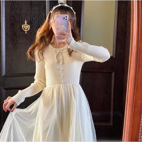 Модные вязаные платья Vieruodis China At AliExpress