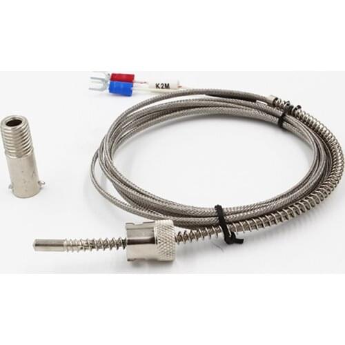 K-Type Screw Thermocouple I-Level M6 Bolt-Style Thermocouple K-Type M6 Screw Even Thread Temperature Sensor Probe M6
