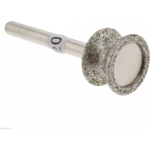 Diamond Mounted Point 3/4" CONCAVE CYLINDER Head Grinding Bit Jade Carving Tools ILOVETOOL