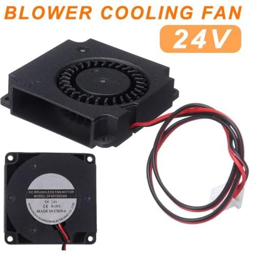 MAYITR 1pc 40x40x10mm 24V Turbo Radial Fan Durable Silent Printer Fans Cooling With 2 Pin XH 2.54 Connector