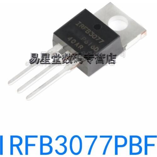 10PCS 2019+100% new original authentic IRFB3077PBF TO-220 IRFB3077 TO220 N channel 75V/210A