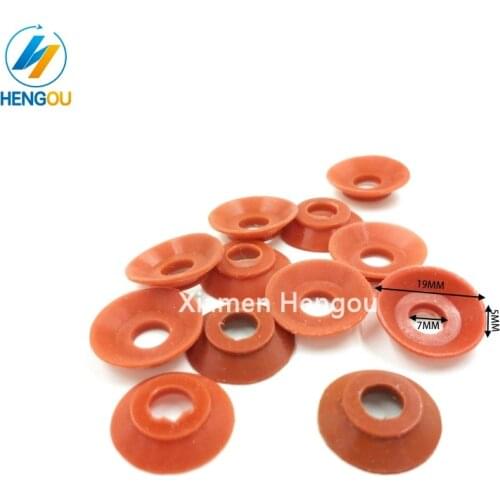 100 Pieces high quality RC19.7.5 red rubber sucker for gto machine 42.016.072/A 42.016.072