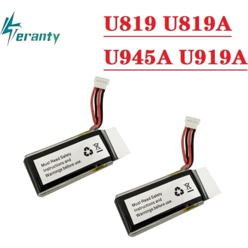 2Pcs/set 7.4V 350mAh Lipo Battery 402545 2S for UDI U819 U819A U945A U919A RC Helicopter 3D Flip Drone RC Quadcopter Spare Parts