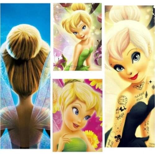 Disney 5D DIY Diamond Painting Diamond Embroidered Full Square/Round Cartoon Butterfly Princess Mosaic Home Decoration Gift