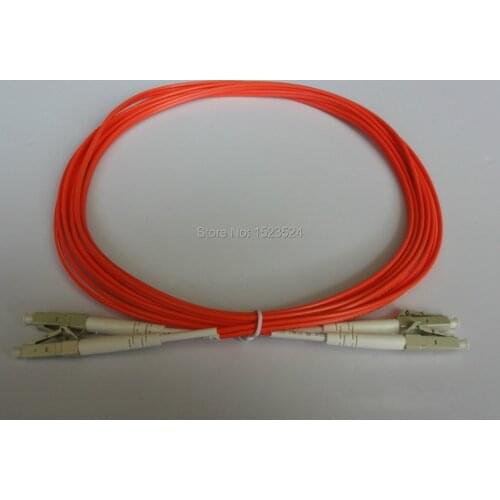 Free Shipping 10pcs/lot 62.5/125um OM1 Multimode Duplex 3mm 3 Meters PVC LC/UPC to LC/UPC MM Duplex Fiber Optic Patch Cord