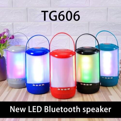 Bluetooth Speaker Led Portable Mini Wireless Player USB Radio Fm Sound Colum for PC Laptop Phone Tablet MP3 MP4