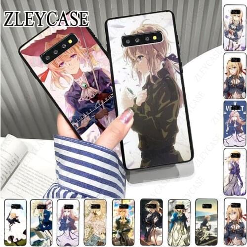 Violet Evergarden anime Black Soft Phone Cover For samsung galaxy s10plus s10e s10lite s9 s8plus s20plus s7 s6edge s20ultra case