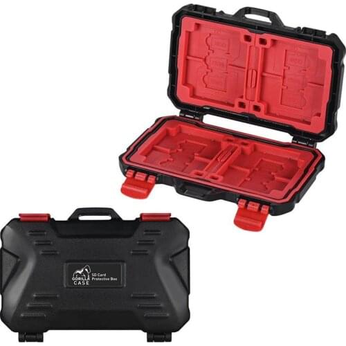 Gorilla Case 24 Slots Memory Card Storage Case SD SDHC SDXC/ CF/ MSD/ TF Micro SD Card Storage Box Camera Cartridge Waterproof