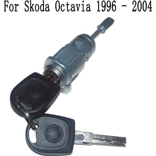 For Skoda Octavia 1996 - 2004 Car Door Lock And Key Barrel Complete Set 2/3 - 4/5 Doors Front Right 1U0837168