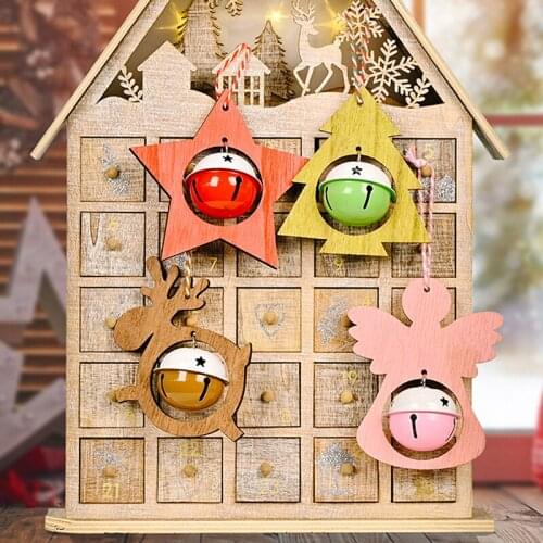 Christmas Bell Ornaments Home Anniversary Holiday Iron Bells Pendants With Hemp Rope New Year Christmas Tree Decorations