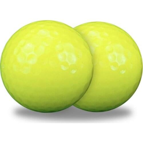 2PCS Golf Ball Fluorescent Night Ball Two Piece Golfball Night Sports Supplies Creative Night Lighting Golf Balls