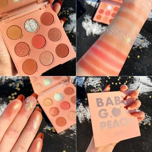 Creamy Eyeshadow Pallete 9 Color Shadows Palette Christmas Pigmented Eye Shadow Professional Glitter Makeup paleta de sombra