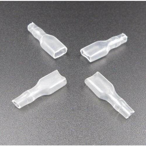 50pcs Cover Case for 6.3mm Crimp Terminal Spade Connector 6.3 terminal cap