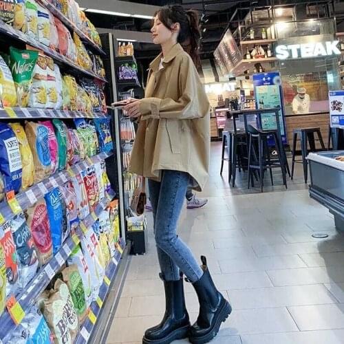 2021 New Spring Autumn Women Jackets Loose Casual Long-Sleeved Jacket Short Cardigan Female Coats