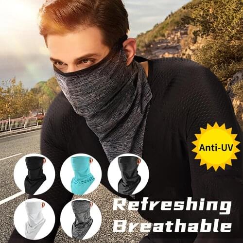 Fashion Summer sunscreen ice silk riding mask outdoor bicycle motorcycle magic headband windproof dustproof breathable headband