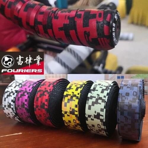 2020 New Fouriers Road Bike Handlebar Tape Two-color style Bike Bar Tape And Plugs PU Handlebar Tape