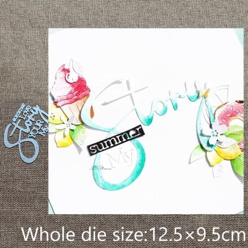 New Design Craft Metal stencil mold Cutting Dies Story letters decoration scrapbook die cuts Album Paper Card Craft Embossing