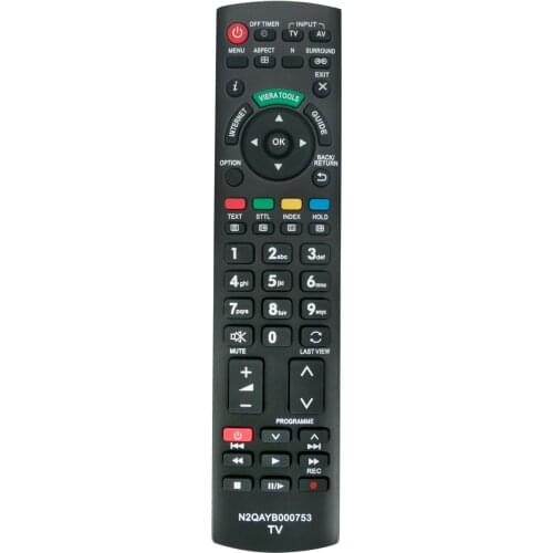 New N2QAYB000753 Remote Control for Panasonic Television TX-LR32E5 TX-LR42E5 TX-LR47E5 TX-L32E5B TX-L32E5E TX-L32E5Y TX-L37E5B