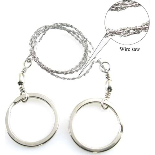 Hand Wire Saw 360 Degree Rotation Swivel Chain Saw Emergent Survival Mini Wire Saws For Outdoor Camping Hike Climbing Hand Tools