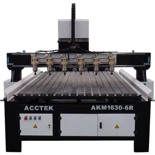 High performance multi-head wood carving 2.2kw water cooled spindle motor wood cnc with rotary and T-slot table