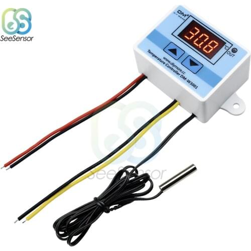 W3001 W3002 W3230 LED Digital Temperature Controller Thermostat Thermoregulator 12V 24V 220V Heating Cooling Control Switch