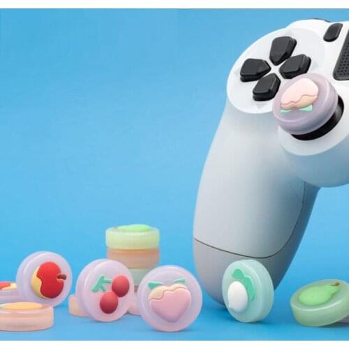 3D Cute Fruit Thumb Stick Grip Cap Joystick Protective Cover For Sony Dualshock 5/4/3 PS5/PS4/PS3/Xbox 360/Switch Pro Controller