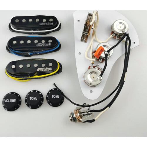 Guitar Pickup Wilkinson WVS Ainico5 Single coil 60s style Electric Guitar Pickups Apply to ST Guitar + Wiring Harness