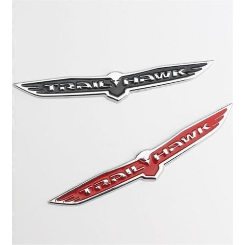 1PC Trail Hawk Refit Car Sticker For Front Or Tailgate 3D Badge Emblem Decal Auto Accessories