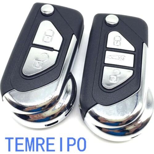 10pcs/lot Flip remote key shell for Citroen c2 c3 c4 key case for peugeot 207 307 407 key blank