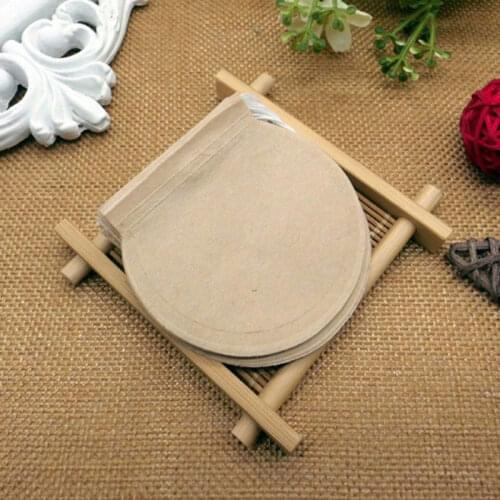 100pcs/lot Empty Paper Tea Bag With String Filter Paper Herb Loose Tea Bags Tea infuser Diameter 6cm