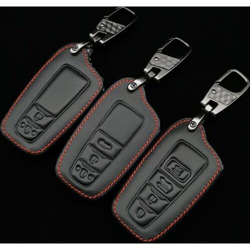 2020 New Soft Leather Car Key Case Cover For Toyota Prius Camry Corolla C-HR Chr Rav4 Prado 2018 Accessories KeyChain Covers